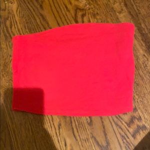 Red tube top